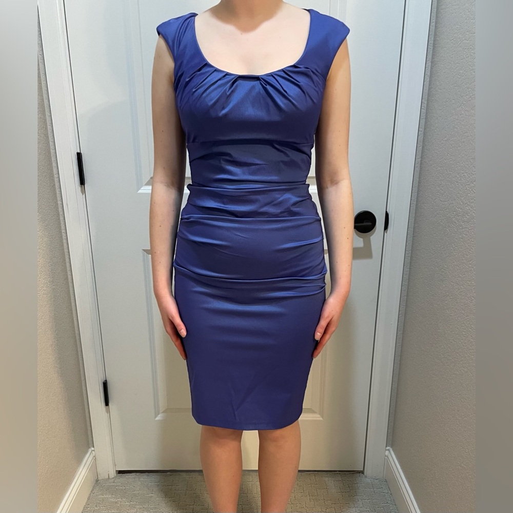 Evening scrunch dress